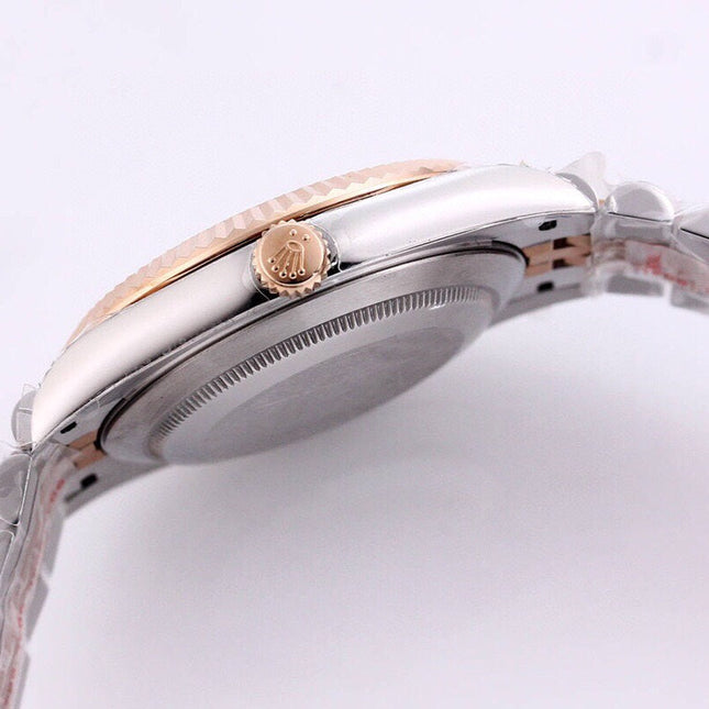 DATEJUST 41MM TWO-TONE WHITE DIAL DIAMOND NUMERAL