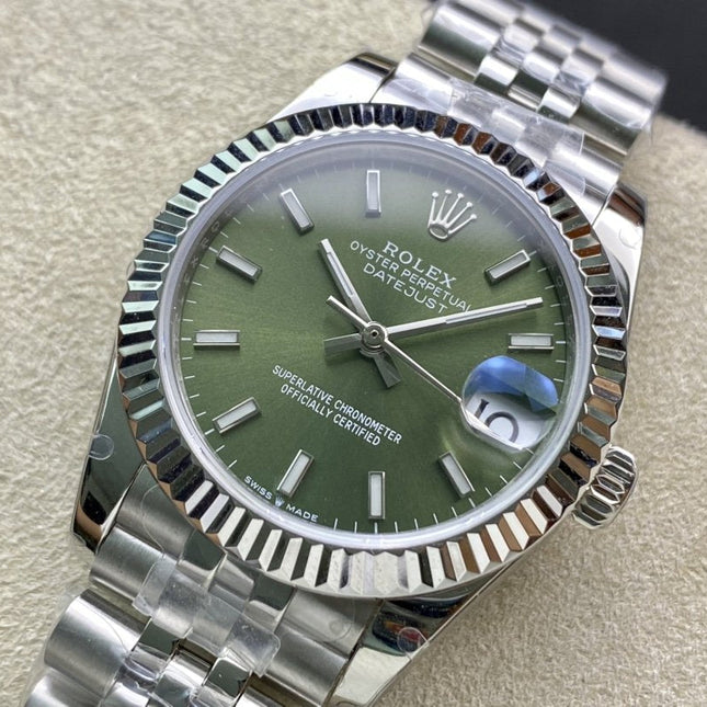 DATEJUST 41MM STAINLESS STEEL KHAKI DIAL