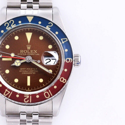 GMT-MASTER VINTAGE PEPSI 40MM BROWN DIAL