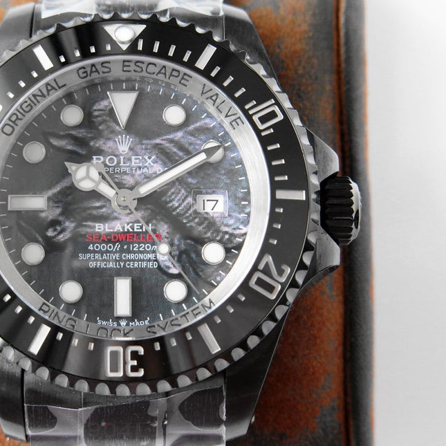 SEA-DWELLER DEEPSEA 44MM  BLACK CUSTOM BUFFALO DIAL