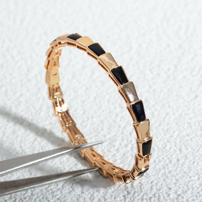 SERPENTI BRACELET PINK GOLD ONYX
