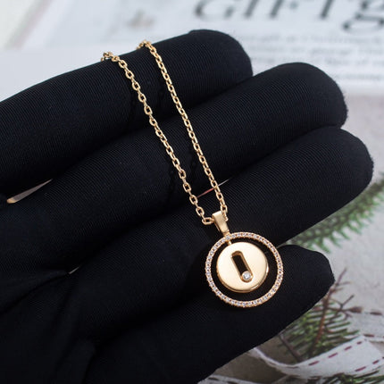 LUCKY MOVE PINK GOLD NECKLACE