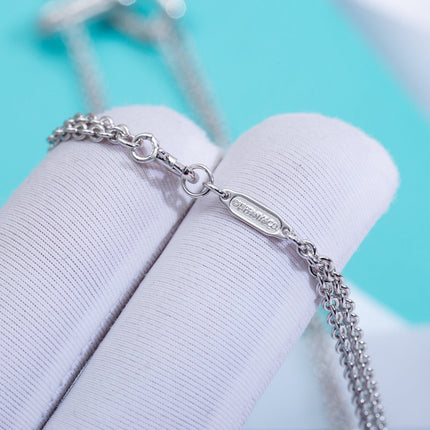 HARDWARE DOUBLE LINK PEDANT SILVER NECKLACE