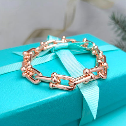 HARDWARE BRACELET PINK GOLD AND SILVER