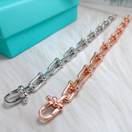 HARDWARE BRACELET PINK GOLD AND SILVER