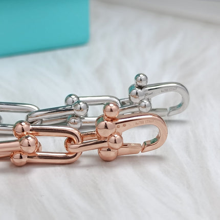 HARDWARE BRACELET PINK GOLD AND SILVER
