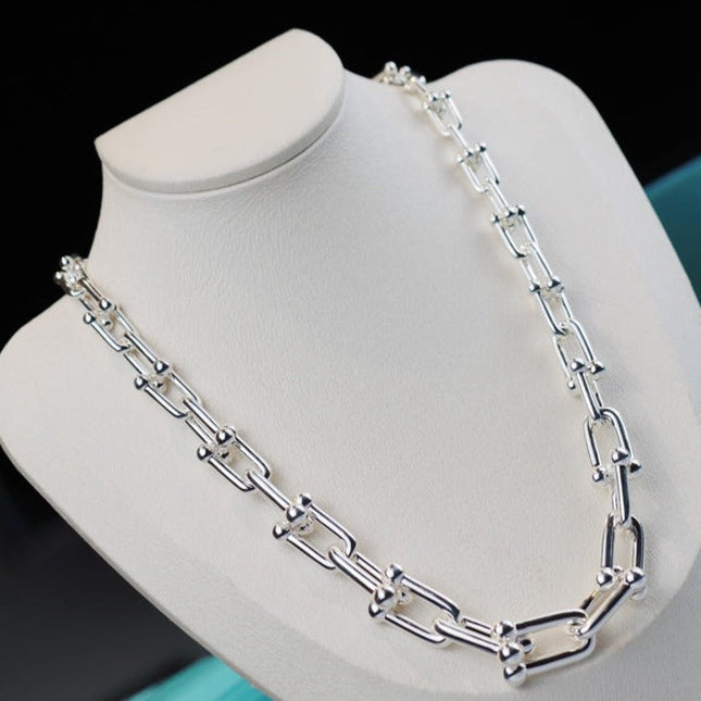 HARDWARE LINK SILVER NECKLACE