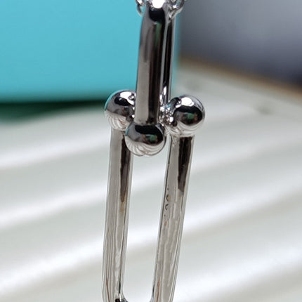 HARDWARE DROP DOUBLE LINK PEDANT NECKLACE