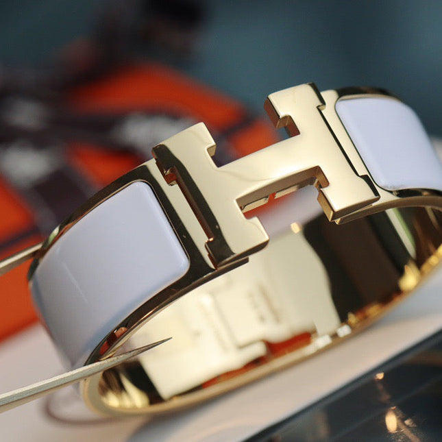 H BRACELET 18MM GOLD