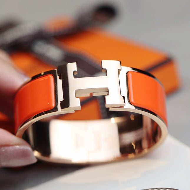 H BRACELET 18MM PINK GOLD
