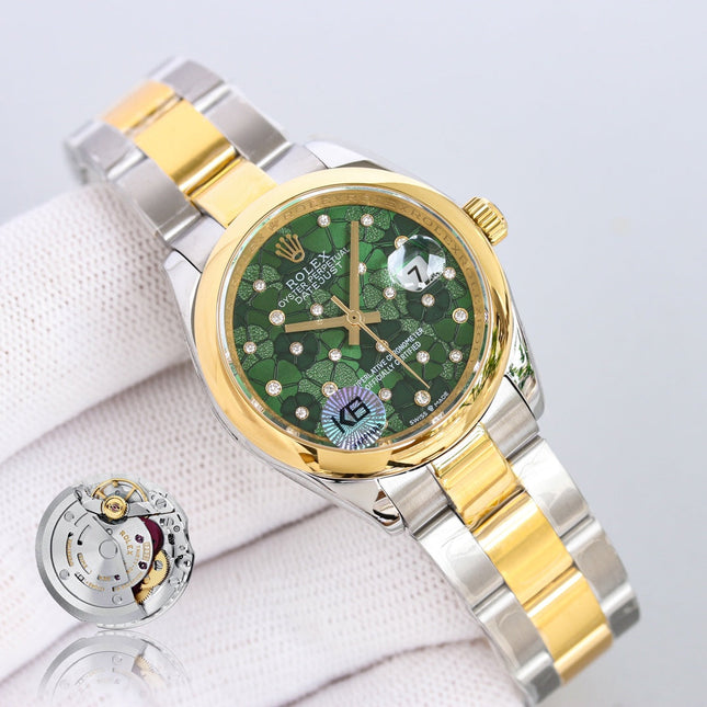 DATEJUST 31  GOLD BLUE DIAL