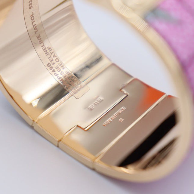 PINK PANTHERE HINGED BRACELET 36MM