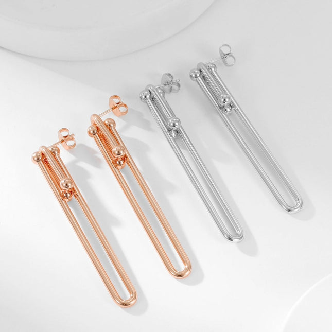 HARDWARE LONG DROP EARRINGS