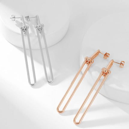 HARDWARE LONG DROP EARRINGS