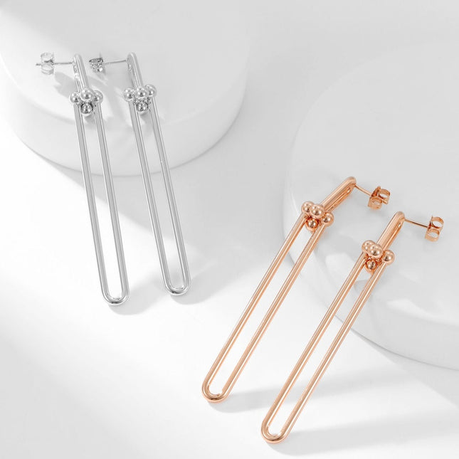 HARDWARE LONG DROP EARRINGS