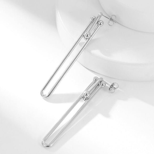 HARDWARE LONG DROP EARRINGS