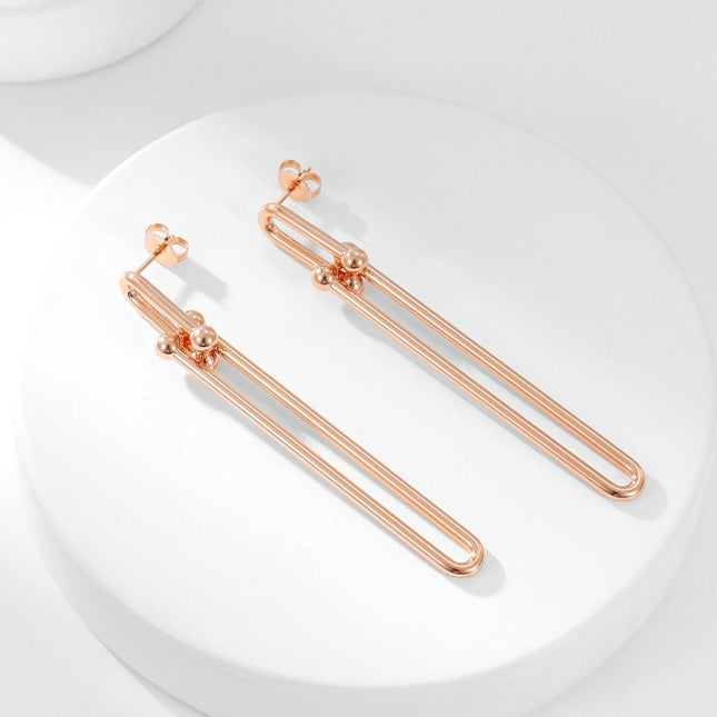 HARDWARE LONG DROP EARRINGS