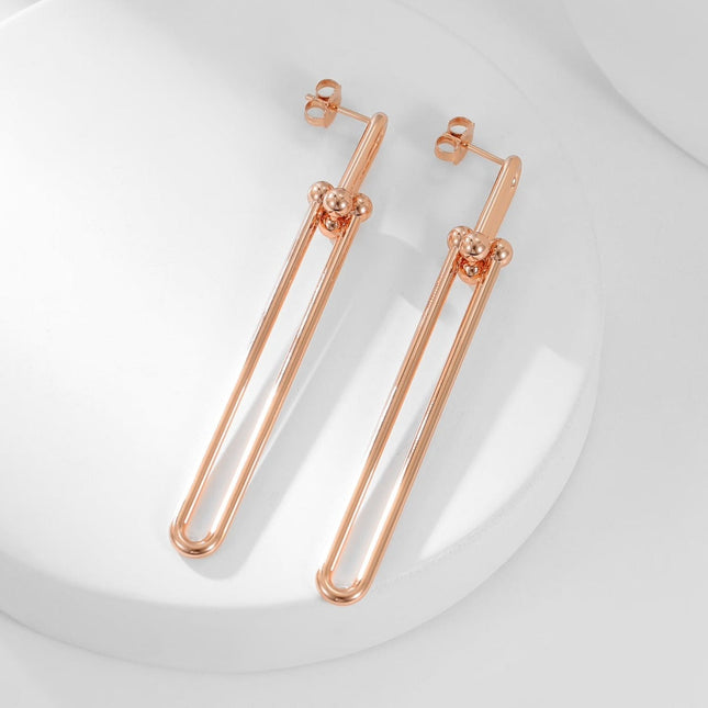 HARDWARE LONG DROP EARRINGS