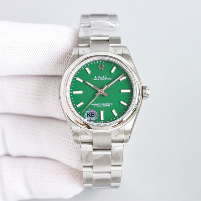 OYSTER PERPETUAL 31MM GREEN DIAL