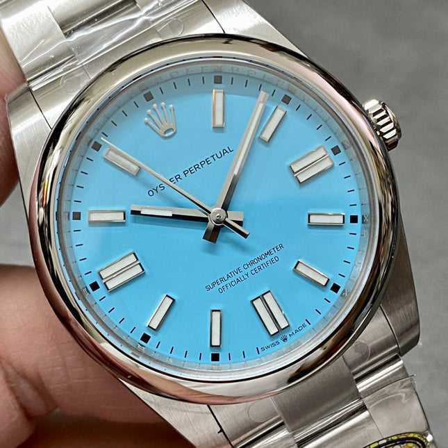 OYSTER PERPETUAL 41MM TURQUOISE BLUE DIAL