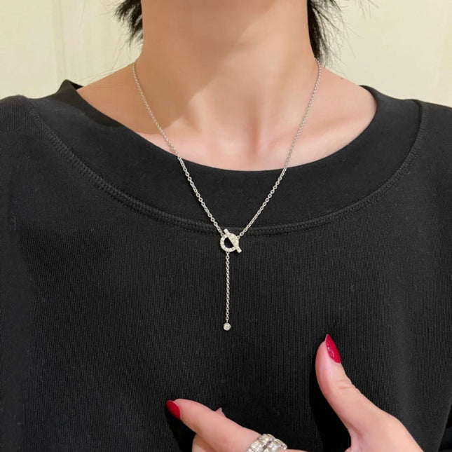 FINESSE SILVER DIAMOND NECKLACE