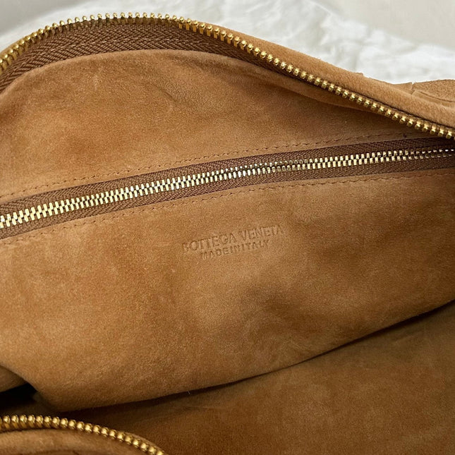 BV SMALL JODIE 48CM BROWN SUEDE LEATHER