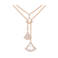 DREAM DOUBLE CHAIN PINK GOLD NECKLACE