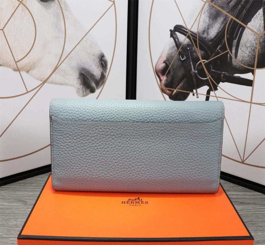 HM CLUTCH CONSTANCE 20.5 ICEBERG CALFSKIN SILVER HARDWARE