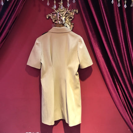 BALENCIAGA 26S SHORT-SLEEVE BLAZER DRESS 245