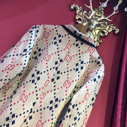 GUCCI 26S GG MONOGRAM PRINT BLAZER 502