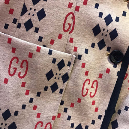 GUCCI 26S GG MONOGRAM PRINT BLAZER 502