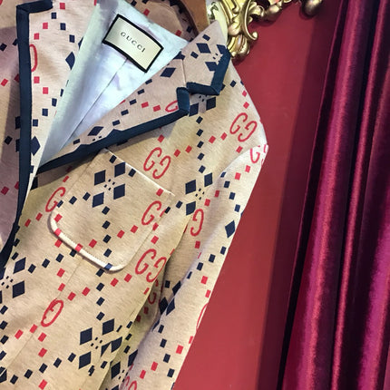 GUCCI 26S GG MONOGRAM PRINT BLAZER 502
