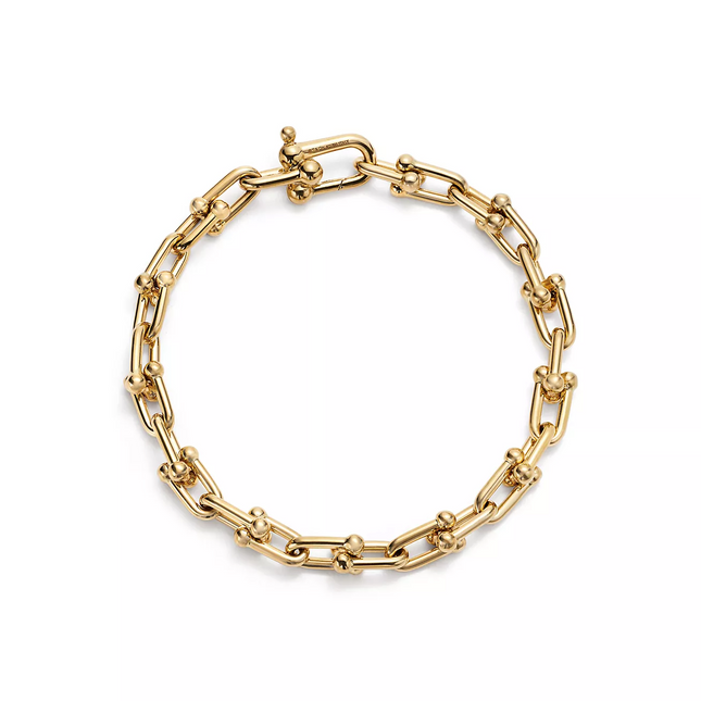 HARDWARE SMALL LINK 26 MOTIF GOLD BRACELET