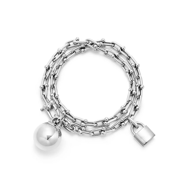 HARDWARE SMALL WRAP SILVER BRACELET