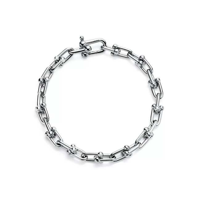 HARDWARE SMALL LINK 26 MOTIF SILVER BRACELET