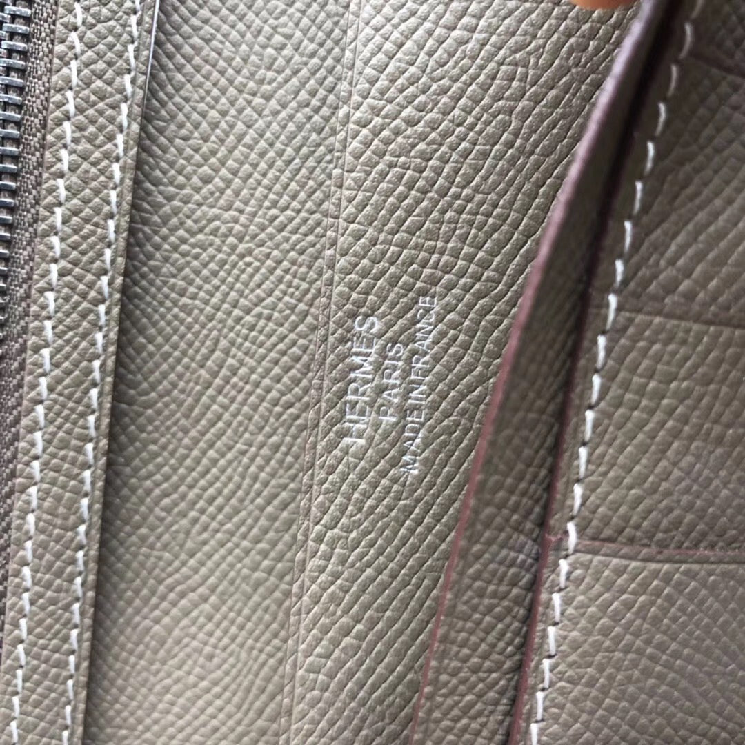 BEARN LONG 17 WALLET IN COFFEE BROWN EPSOM LEATHER