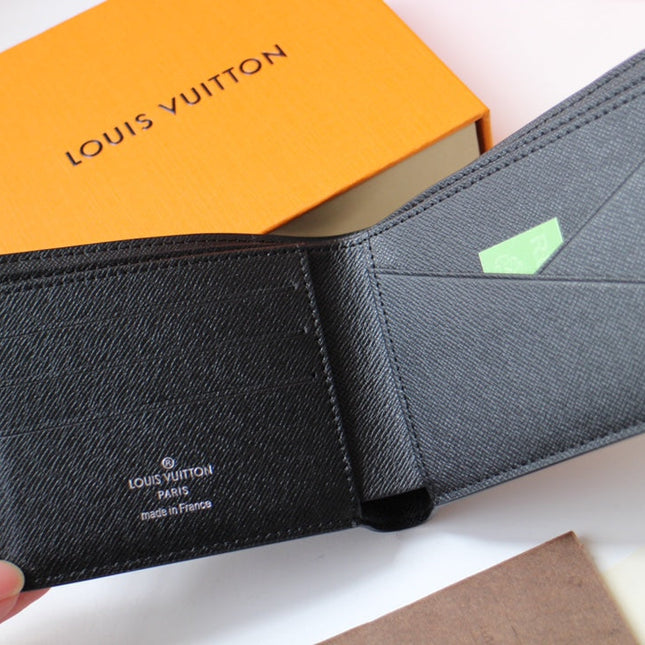 LV 25S MULTIPLE WALLET IN MONOGRAM ECLIPSE COATED CALFSKIN