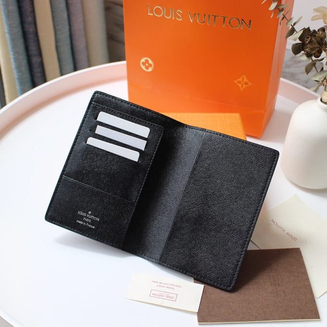 LV 25S PASSPORT HOLDER 14 IN MONOGRAM ECLIPSE COATED CALFSKIN