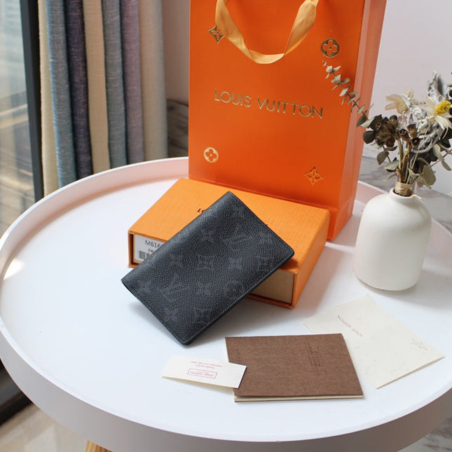 LV 25S PASSPORT HOLDER 14 IN MONOGRAM ECLIPSE COATED CALFSKIN