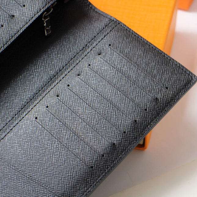 LV 25S FUJIWARA HIROSHI WALLET 19 IN MONOGRAM ECLIPSE COATED CALFSKIN