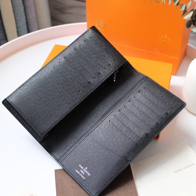 LV 25S FUJIWARA HIROSHI WALLET 19 IN MONOGRAM ECLIPSE COATED CALFSKIN
