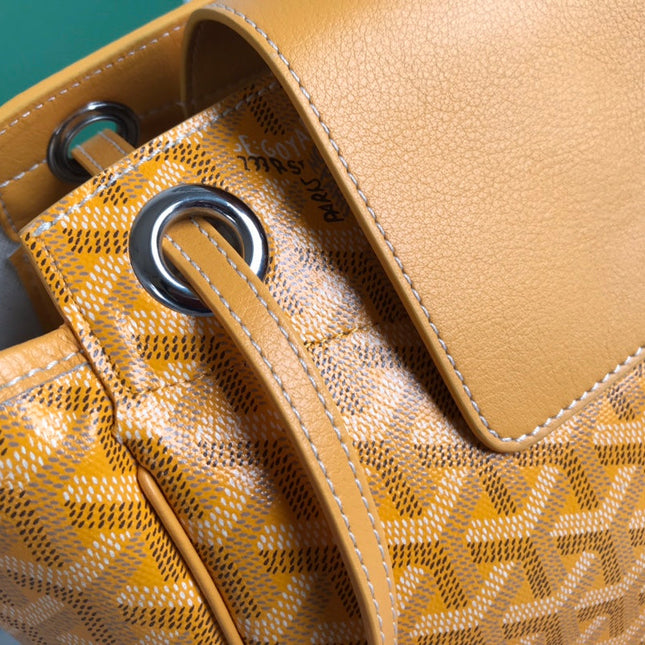 GOYA 26S ROUETTE PM TOTE BAG 30CM IN CARAMEL BROWN CANVAS AND CALFSKIN
