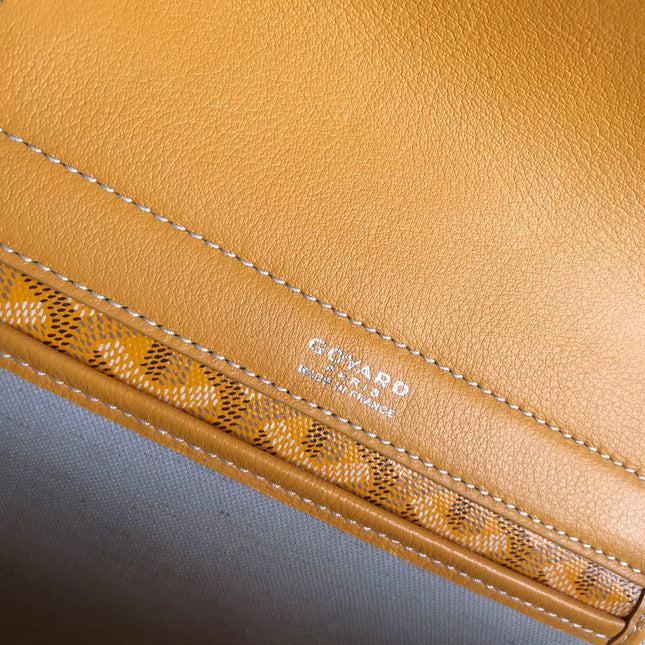 GOYA 26S ROUETTE PM TOTE BAG 30CM IN CARAMEL BROWN CANVAS AND CALFSKIN