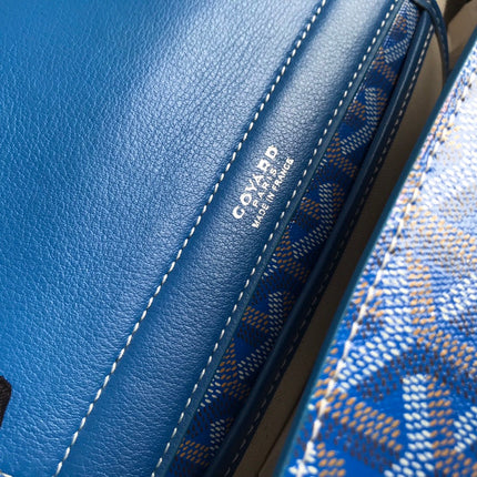 GOYA 26S ROUETTE PM TOTE BAG 30CM IN BLUE CANVAS AND CALFSKIN