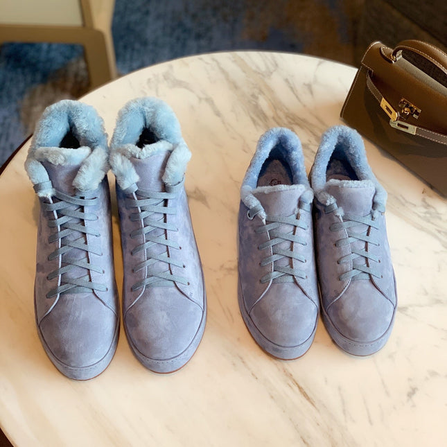 LP WINTER NUAGES SNEAKERS SAPPHIRE LAMBSKIN