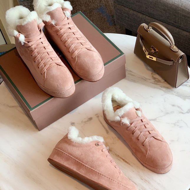 LP WINTER NUAGES SNEAKERS LIGHT PINK LAMBSKIN