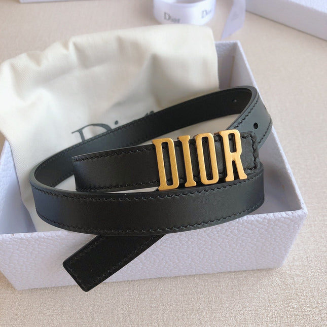 DIOR 25S BELT 20 MM IN BLACK CALFSKIN 613178