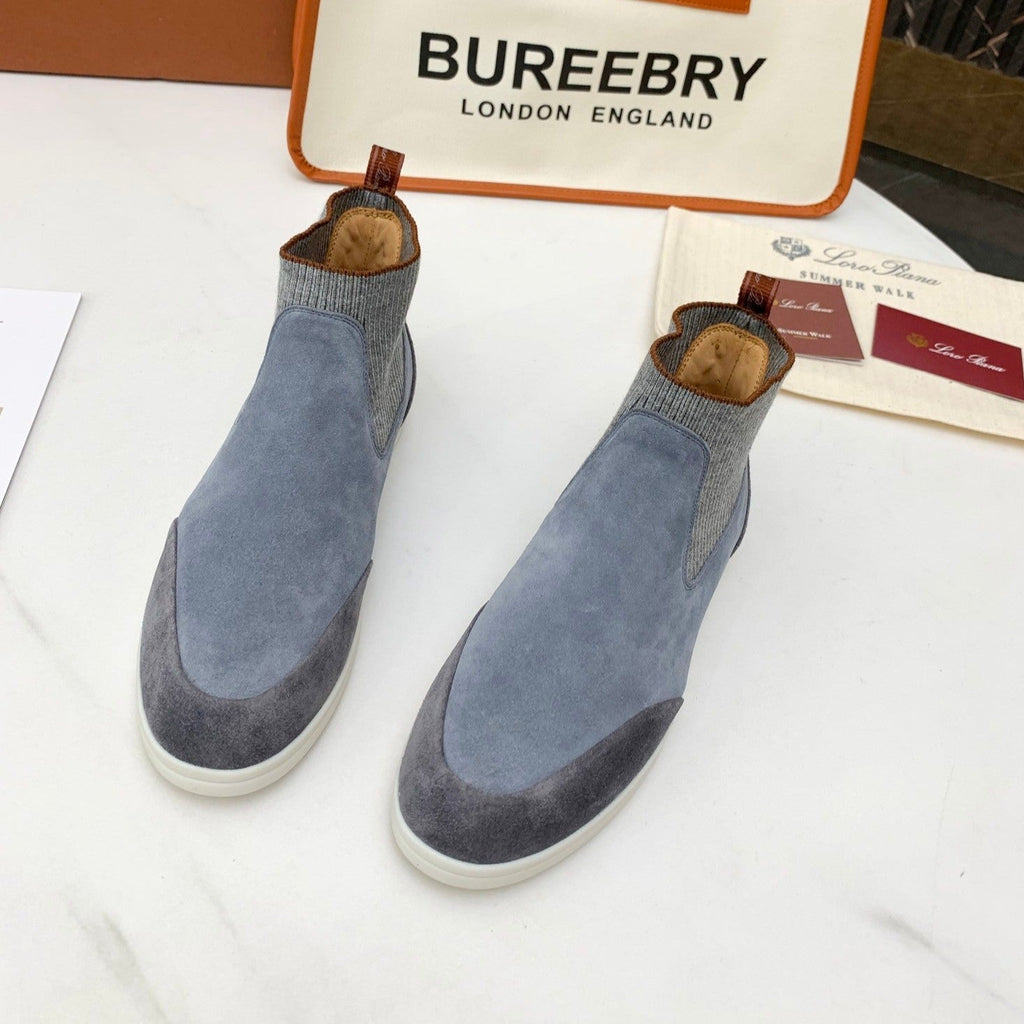 LP CHARMS ANKLE BOOTS GRAY CASHMERE FABRIC