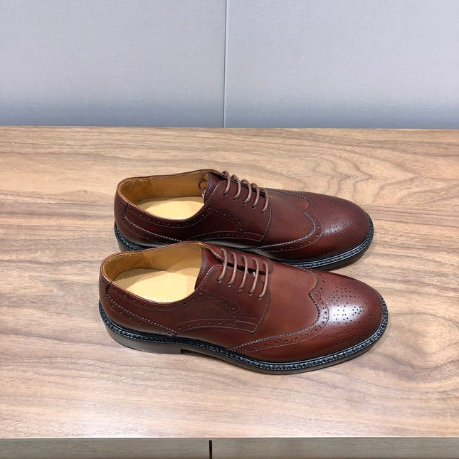 CD LONDON WINGTIP OXFORD BROWN CALFSKIN