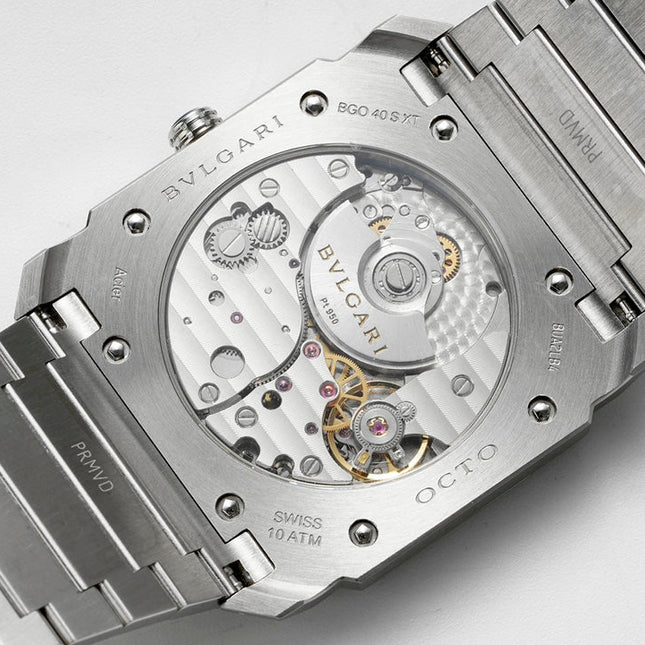 OCTO FINISSIMO AUTOMATIC STEEL CASE BLACK DIAL